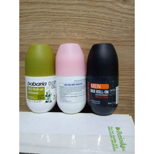 Lăn khử mùi Nam nữ Babaria ⚡hàng nhập khẩu Tây Ban Nha ⚡50ml