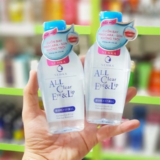 Nước tẩy trang vùng mắt & môi senka a.l.l clear eye & lip 150ml