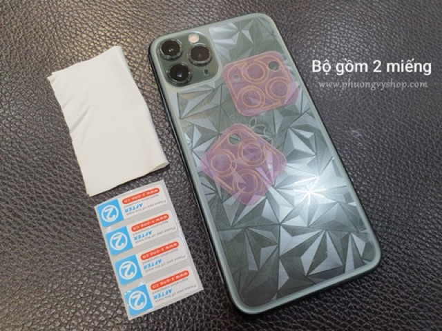 🌟CHÍNH HÃNG 🌟 Bộ dán X-ONE 2 miếng dán bảo vệ camera iphone 11 / 11 Pro / 11 Pro Max