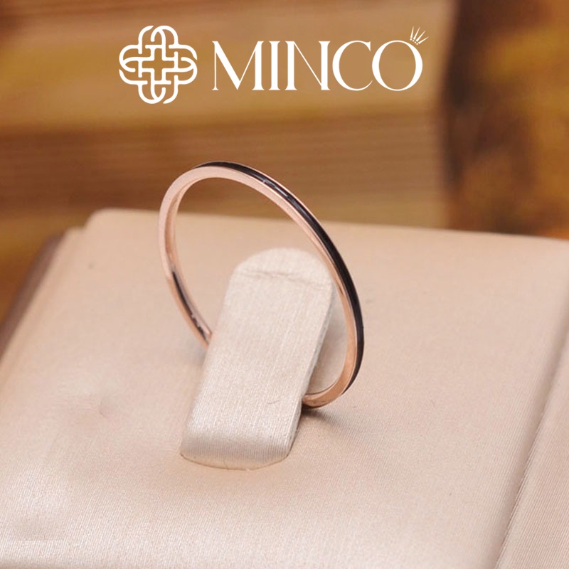 Nhẫn Nữ Viền Màu Minco Accessories thời trang phụ kiện trang sức nữ đẹp phong cách Hàn Quốc NT73