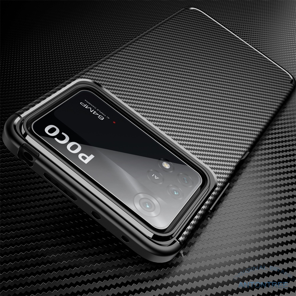 Ốp Điện Thoại TPU Sợi Carbon Nhám Chống Sốc Cho Xiaomi POCO X4 Pro 5G M4 Pro