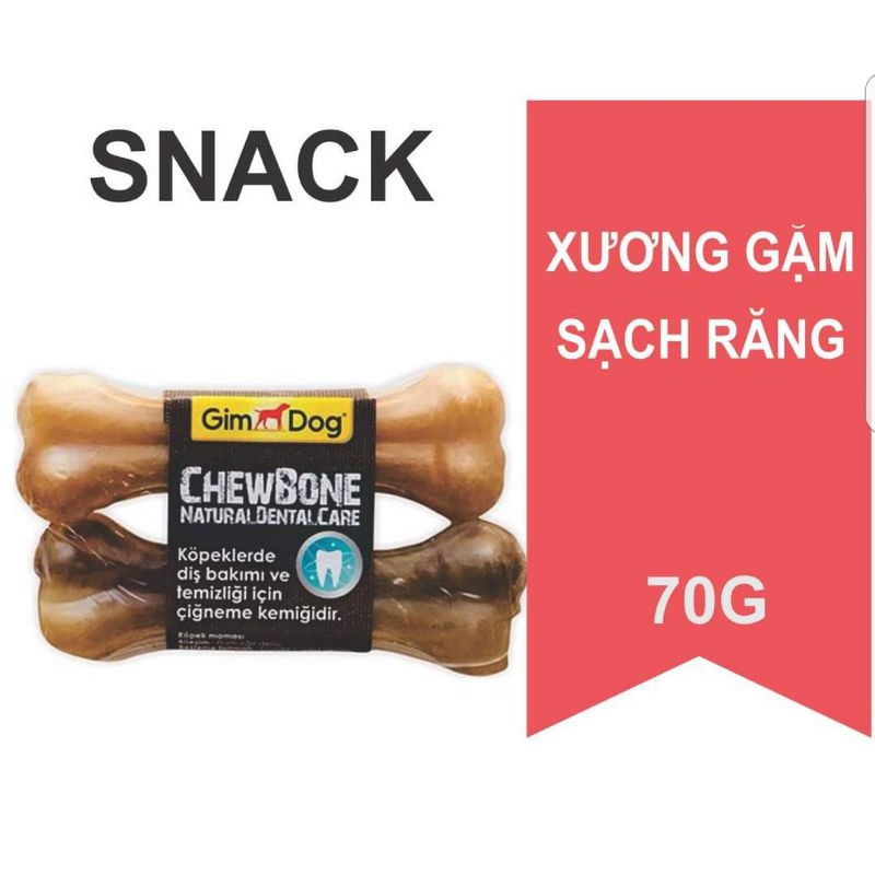 Xương gặm sạch răng miệng, ngừa mảng bám cao răng (GimDog, Đức)