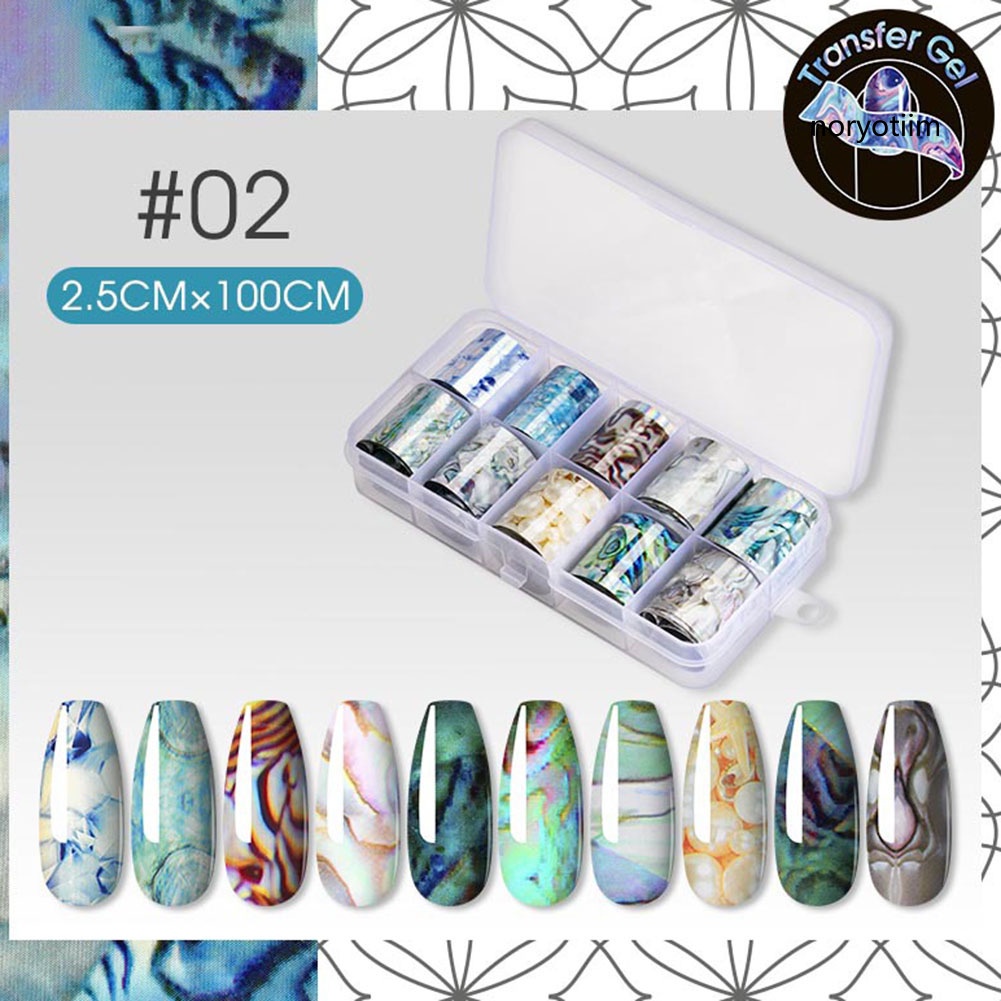 WERT_Fashion Starry Magic Lasting Sticker Gel Nail Polish Lacquer Decoration Set