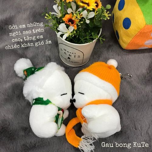 Gấu bông - Hí Mashimaro móc khóa, treo nôi