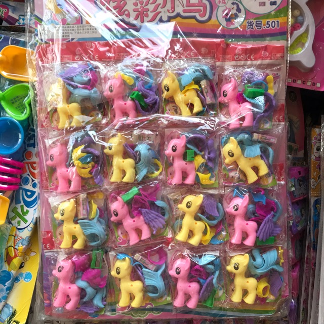 Ngựa pony kèm tẩy ( vỉ 16c)