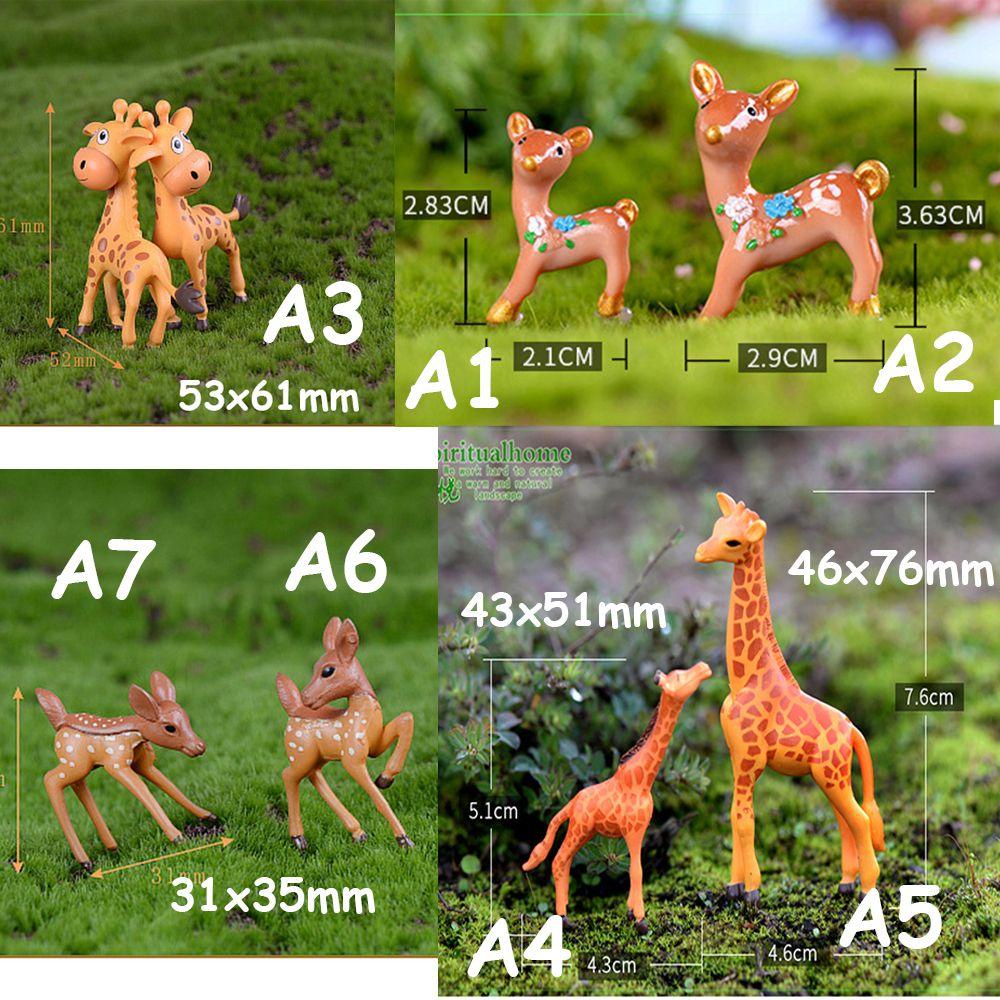 1 Mô Hình Hươu Nhân Tạo Trang Trí Vườn Cây Charms