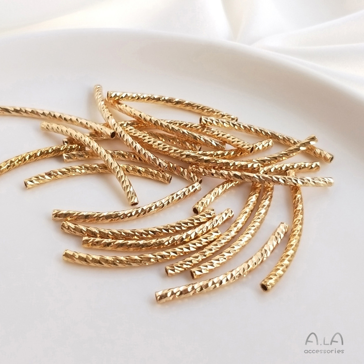 Set 10 Ống Nối Hình Chữ S Mạ Vàng 14k Làm Vòng Tay/Dây Chuyền Tiện Lợi