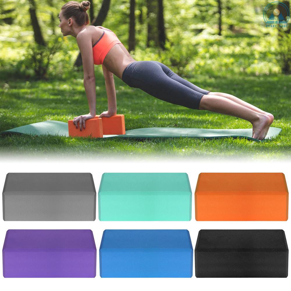 Sunny☀ 1PCS / 2PCS EVA Yoga Blocks Latex-free Non-slip Surface for Yoga Pilates Meditation