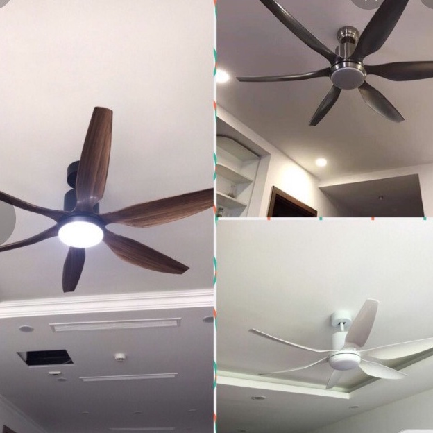 (BẢO HÀNH 10 NĂM)QUẠT TRẦN ĐÈN LED 6 CÁNH NHỰA LÕI ĐỒNG CAO CẤP SẢI CÁNH 1470MM,ĐẢO CHIỀU HÚT ẨM,ĐIỀU KHIỂN ĐA NĂNG