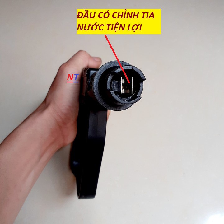 súng rửa xe - Súng phun xịt rửa xe áp lực cao Ren 22mm(cò đen r.e)