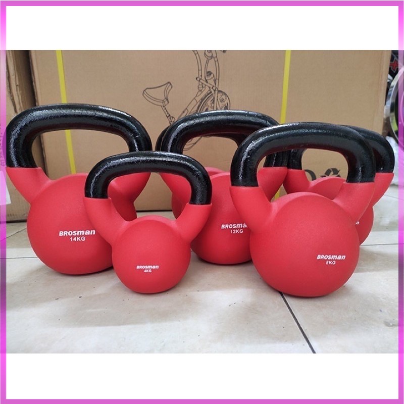 Tạ bình vôi 10kg, tạ ấm tập squat 10kg brosman - RAY SPORTS