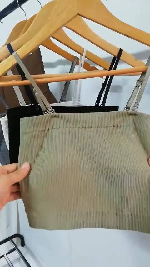 Áo bra 2 dây body có đệm ngực, áo ống dáng croptop chất liệu gân thun co giãn Mẫu HD002 | BigBuy360 - bigbuy360.vn