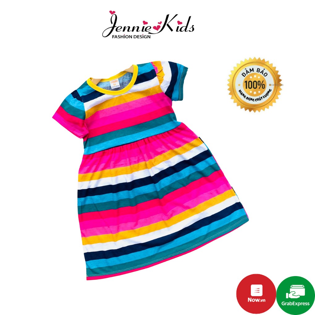 Váy đầm babydoll cotton bé gái size đại thấm hút mồ hôi tốt J394