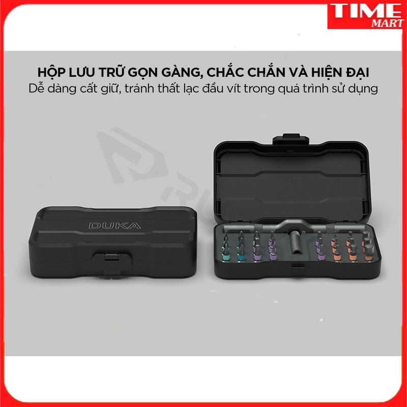 Bộ Tuốc Nơ Vít Đa Năng XIAOMI DUKA RS1 24 Trong 1, Tay Cầm Đa Năng, Chuyển Đổi Theo Ý Muốn[TIME_MART ]