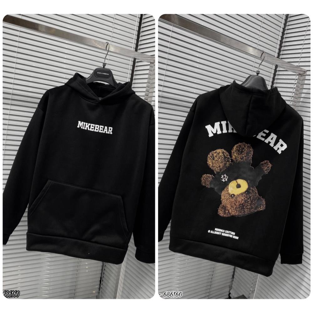 [Sẵn Hàng] Áo Hoodie Unisex In Hình Gấu Mikenber Siêu Đẹp - Hoodie Nam Nữ In Chữ Trước Cực Xịn