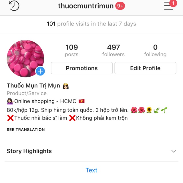 Thuốc mụn trị mụn