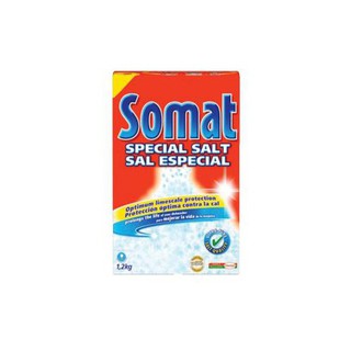 Muối Rửa SOMAT Hộp 1,2Kg - Hàng chính hãng - Chuyên dùng cho máy rửa chén - giúp máy không bị bám cặn "vôi hóa".