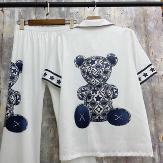 Đồ mặc nhà Pyjama lụa xước