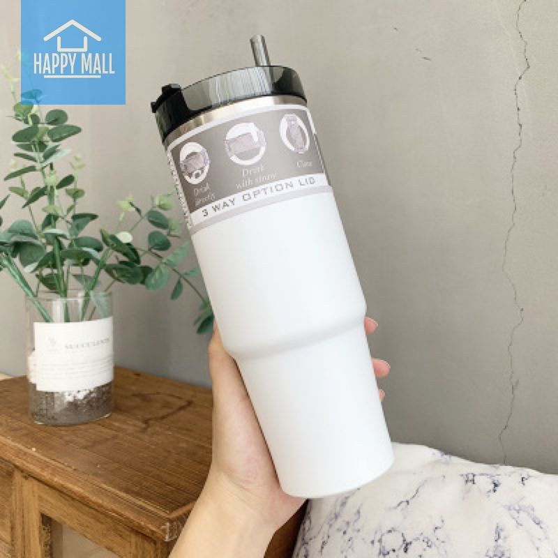 Ly giữ nhiệt 890ml nắp xoay 3 công dụng Tyeso kèm ống hút nhựa HC03 | BigBuy360 - bigbuy360.vn