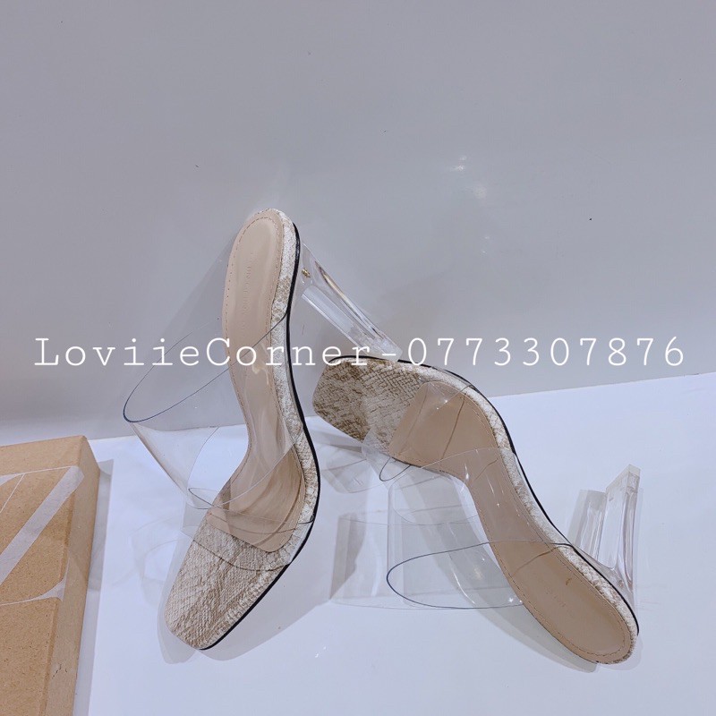 DÉP CAO GÓT LOVIIECORNER QUAI TRONG - GUỐC NỮ 9 PHÂN GÓT TRONG SUỐT THỜI TRANG D200329 D201137