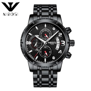 [ CHÍNH HÃNG ] Đồng hồ nam Nibosi 2356 dây thép đầy lôi cuốn lịch lãm Thiết Kế Hiện Đại