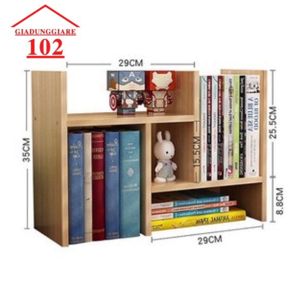 KỆ SÁCH GỖ ĐỂ BÀN MINI - KỆ ĐA NĂNG