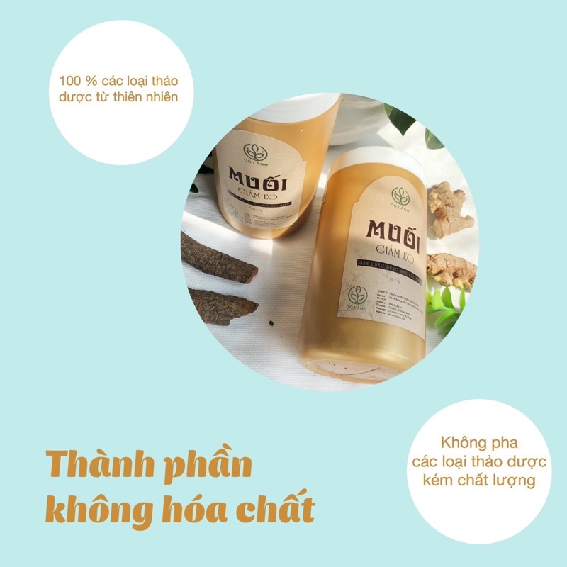 Muối chườm bụng Cỏ Lành cho mẹ sau sinh giúp giảm mỡ và săn chắc vùng bụng, tống sạch sản dịch