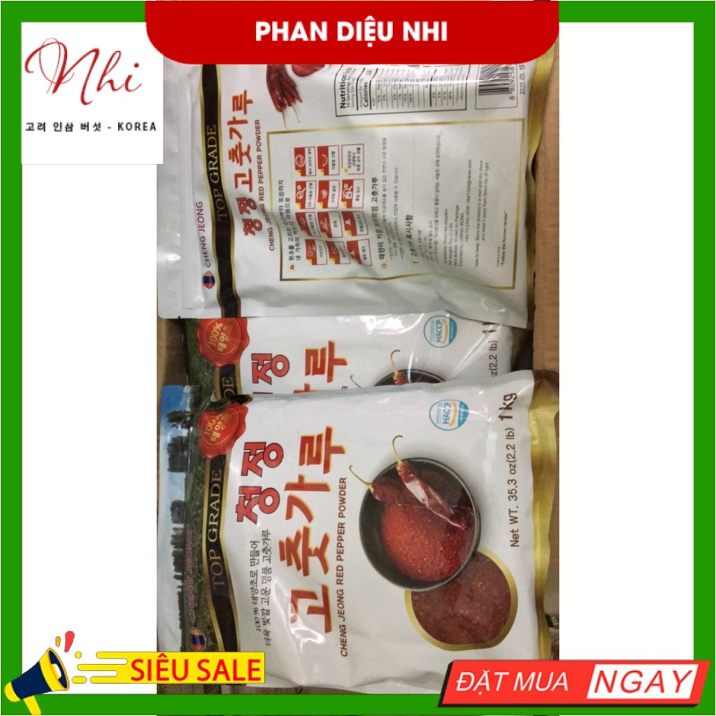 Bột ớt chuẩn Hàn Loại ngon nhất làm kimchi 1kg