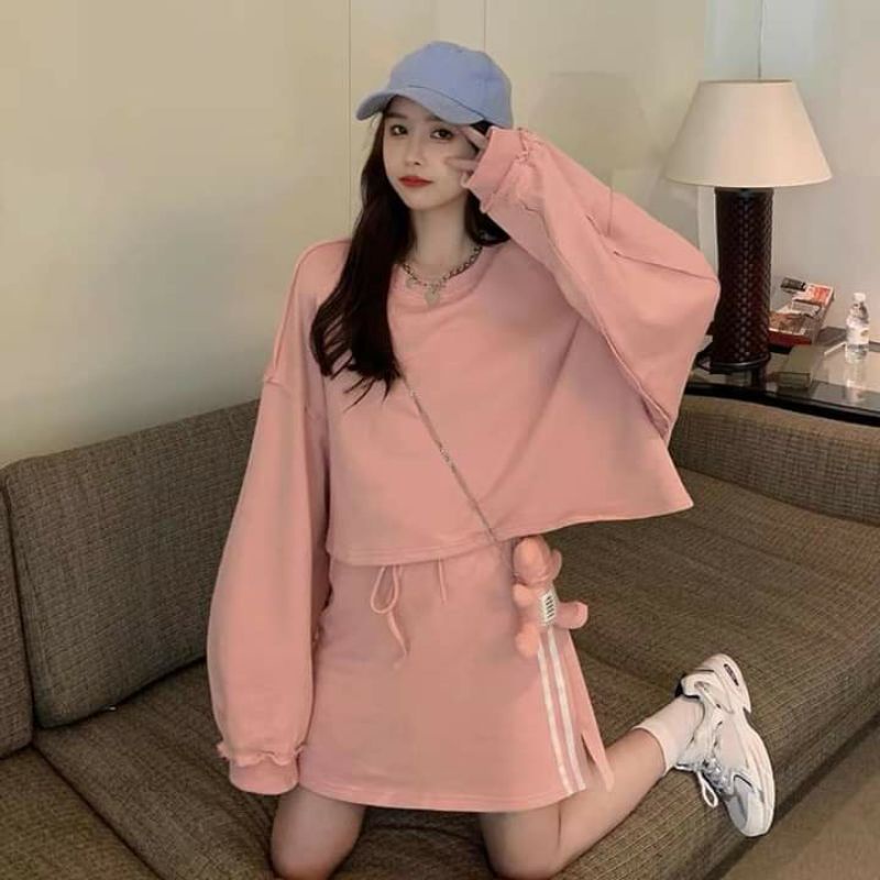 SET bộ nỉ Ullzang thể thao