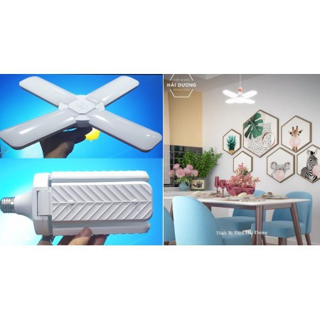 ĐÈN LED 4 CÁNH SIÊU SÁNG 50W -ĐƯỜNG KÍNH 38CM