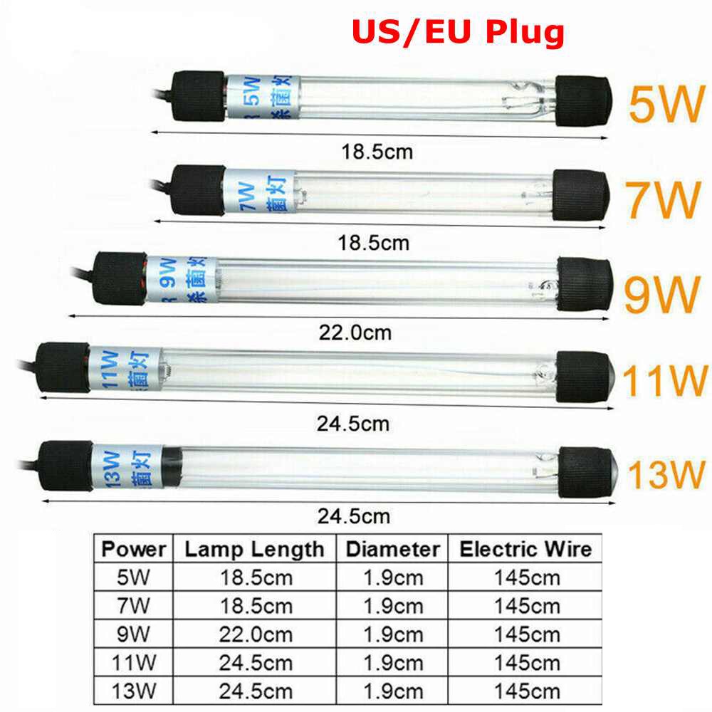 Đèn uv Diệt Khuẩn Cho Bể Cá 110V/220V