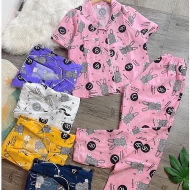 BỘ PIJAMA MẶC NHÀ CHẤT KATE (ẢNH THẬT SHOP CHỤP) FREESIZE 40-55KG #T01 | BigBuy360 - bigbuy360.vn