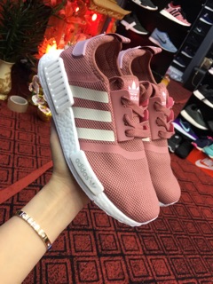 Giày thể thao Sneaker nmd hồng đất( tặng móc khoá )