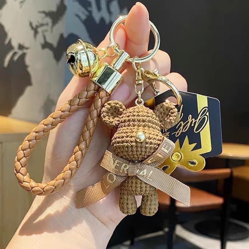 móc khoá gấu hoạt hình dễ thương nhiều màu sắc tùy chọn.Sang Trọng Phong Cách Punk