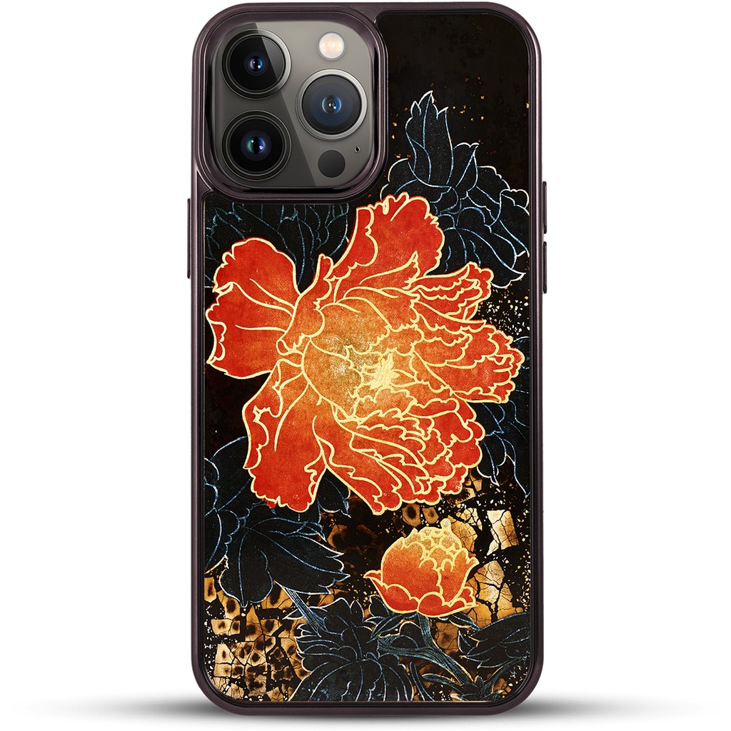 Ốp điện thoại cho iPhone 13 Pro / 13 Pro Max mẫu Mẫu Đơn Phú Quý thương hiệu La Sonmai