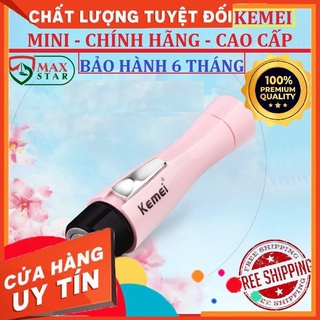 Máy cạo lông toàn thân mini chính hãng KEMEI Máy cạo lông vùng kín lông mày lông nách lông mặt lông mũi ✅