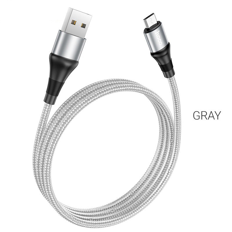 Cáp Sạc Nhanh Hoco X50 Chính Hãng - Dây Sạc Hoco Dây Dù Chống Đứt Gãy dài 1M, Hỗ trợ sạc 5V-2.4A cho các dòng điện thoại