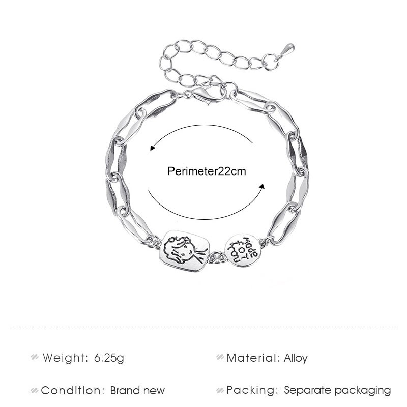 Vòng Tay Kim Loại Mặt Hình Hoàng Tử Nhỏ Phong Cách Vintage Cho Nữ