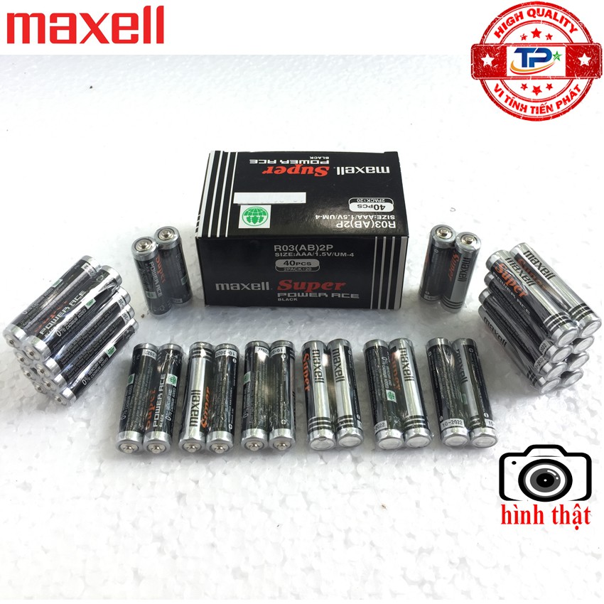 Bộ vỉ 2 viên Pin Tiểu AAA (3A) Maxell Super power Ace 1.5V