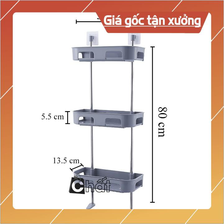Kệ nhà tắm 3 tầng đa năng áp tường đa năng