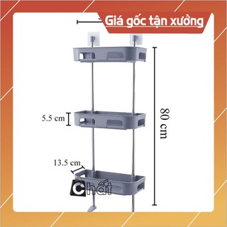 Kệ nhà tắm 3 tầng đa năng áp tường đa năng