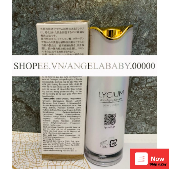 Lycium serum trẻ hoá làn da xua tan nỗi lo giữ mãi nét thanh xuân [Ưu đãi từ Shopee nhập ANGEL10 giảm 10k]