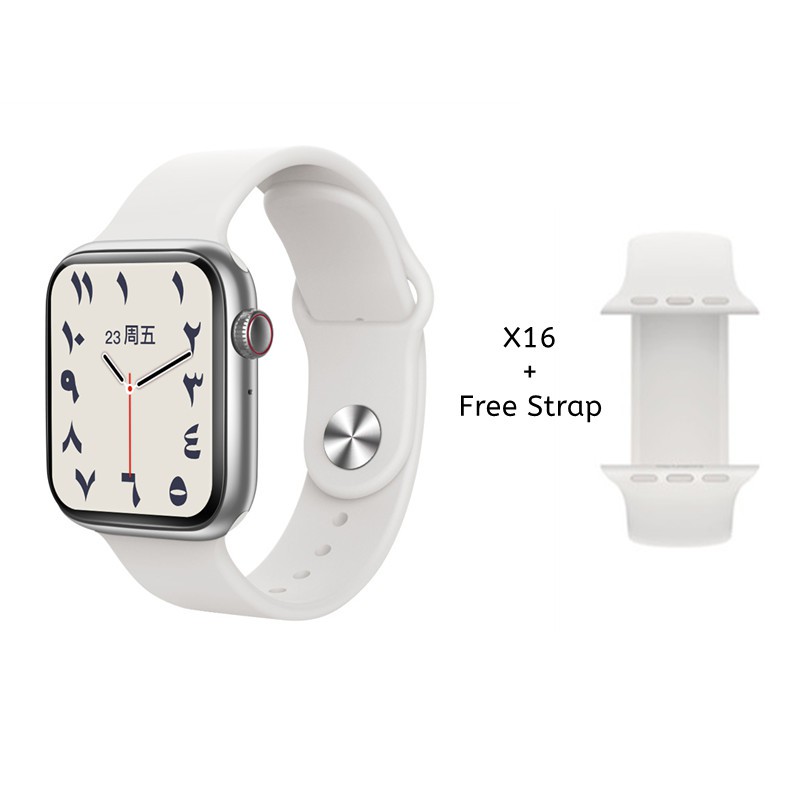 Đồng hồ thông minh SMART WATCH X16  Màn Cong 2.5D Bluetooth 3.0 4.0, Đo nhịp tim, Nghe gọi -  VIETPHUKIENHN