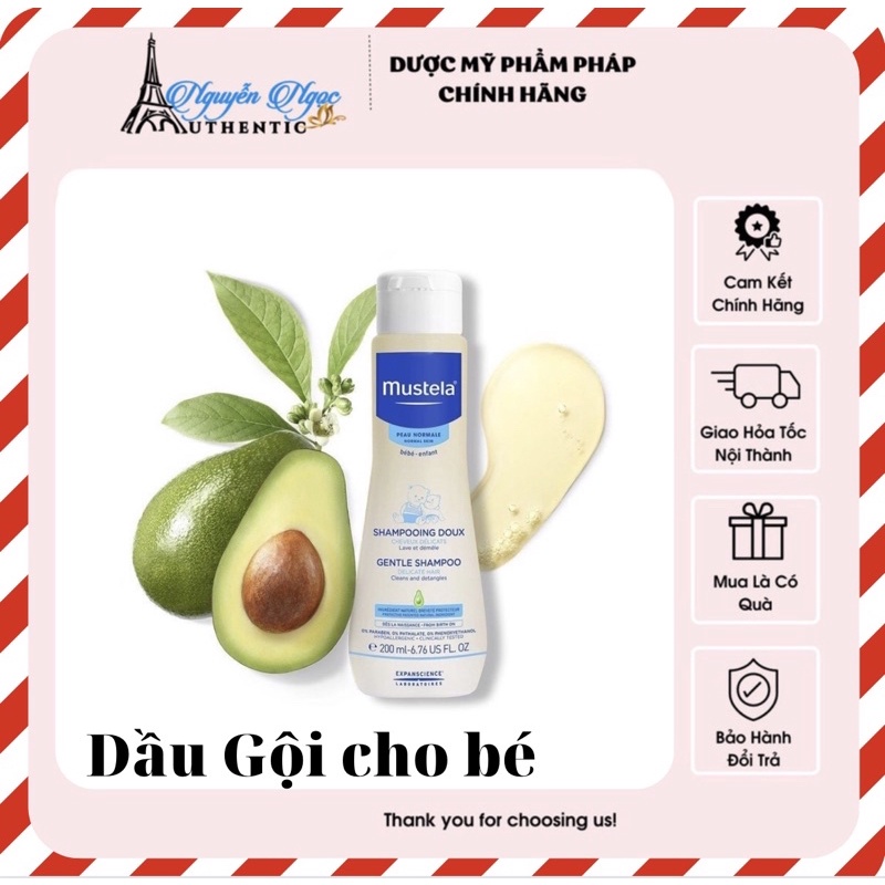 DẦU GỘI TRẺ EM MUSTELA 200ML