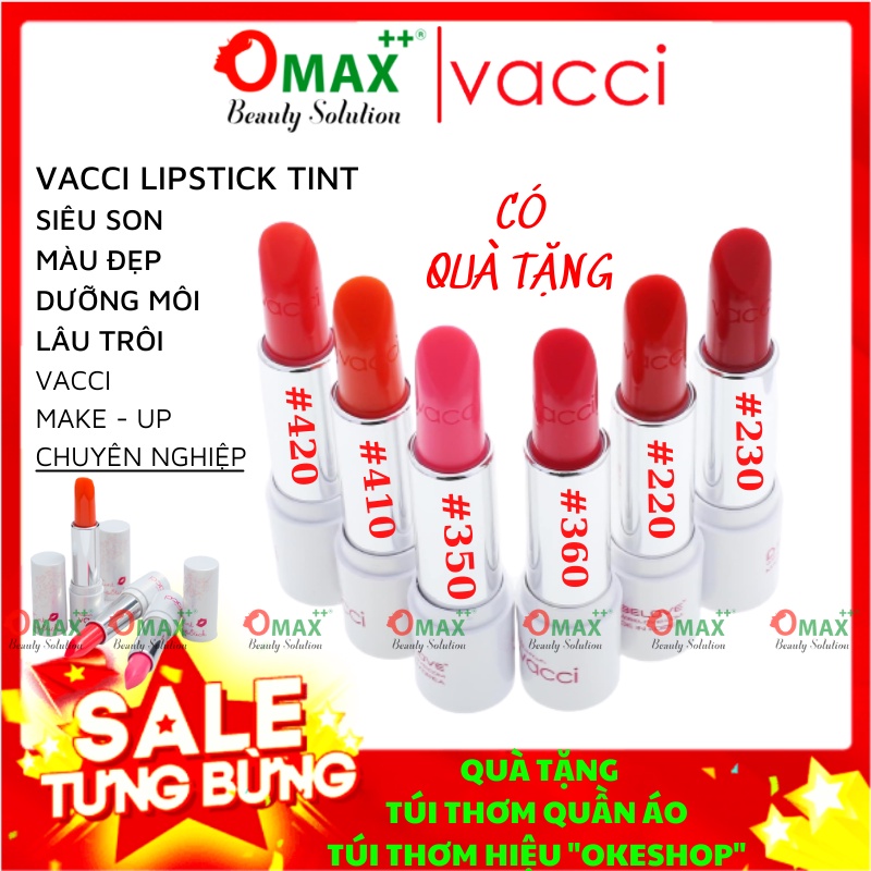 SON VACCI VITAMIN TINT DƯỠNG MÔI LÂU PHAI