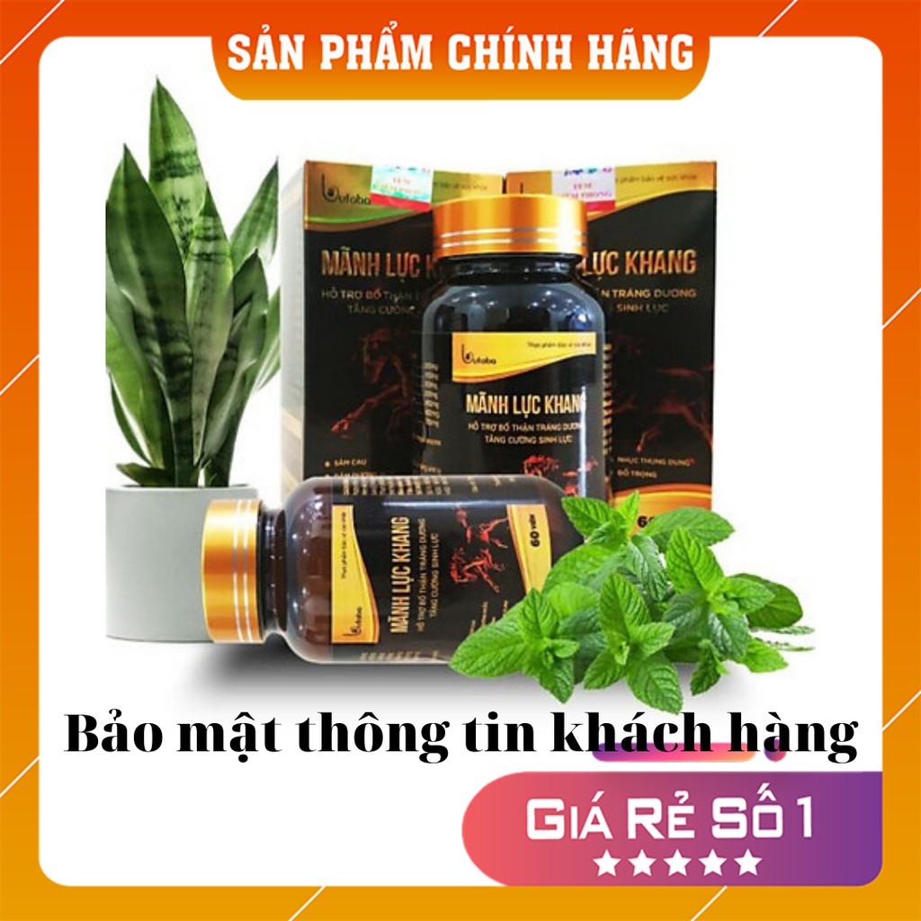 Mãnh Lực Khang- viên uống tăng cường sinh lý nam giới hộp 60 viên