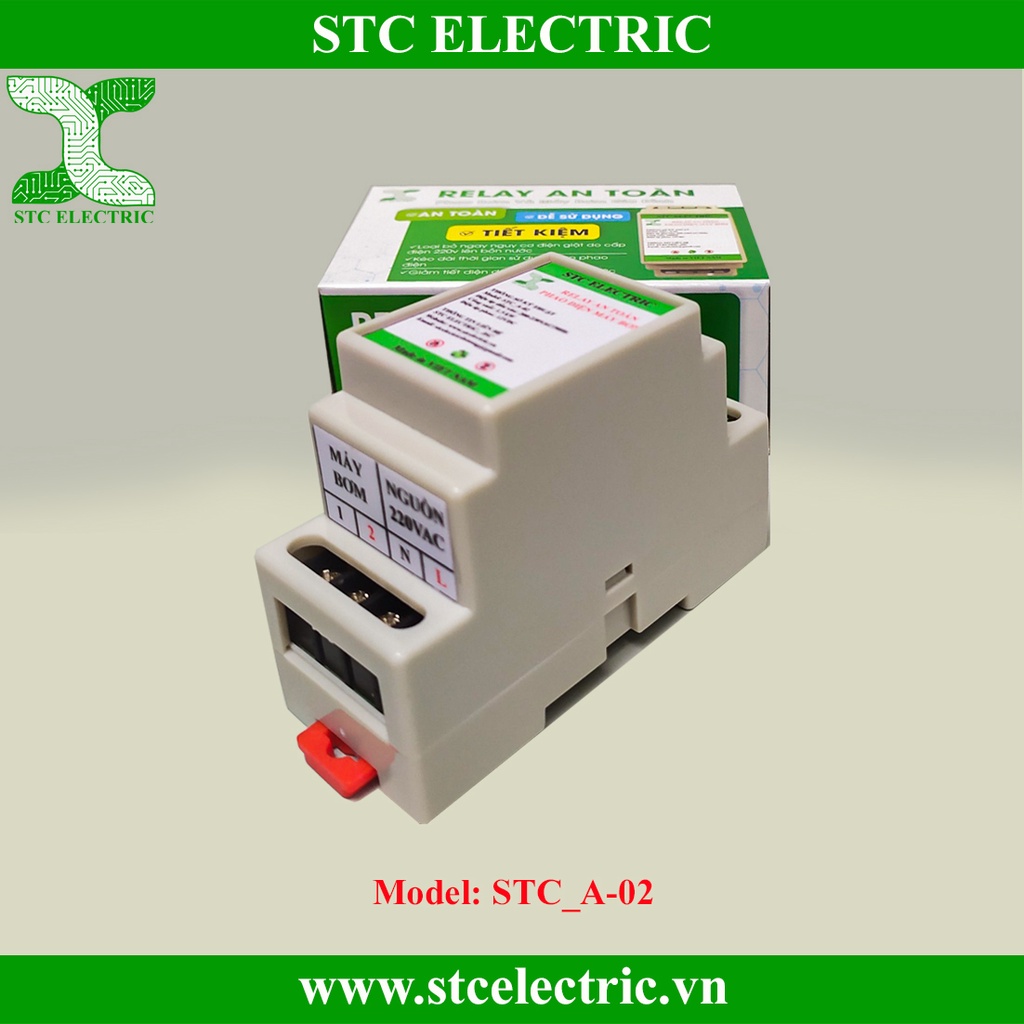 Rơ le an toàn cho phao điện, phao điện 12v, rơ le an toàn phao điện CHÍNH HÃNG STC ELECTRIC