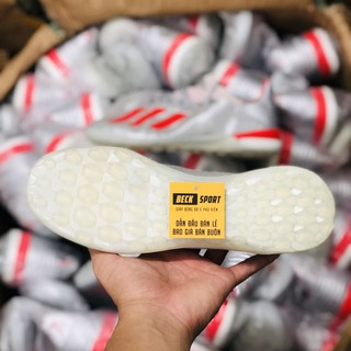 Giày Bóng Đá X 19.1 Bạc Vạch Đỏ TF