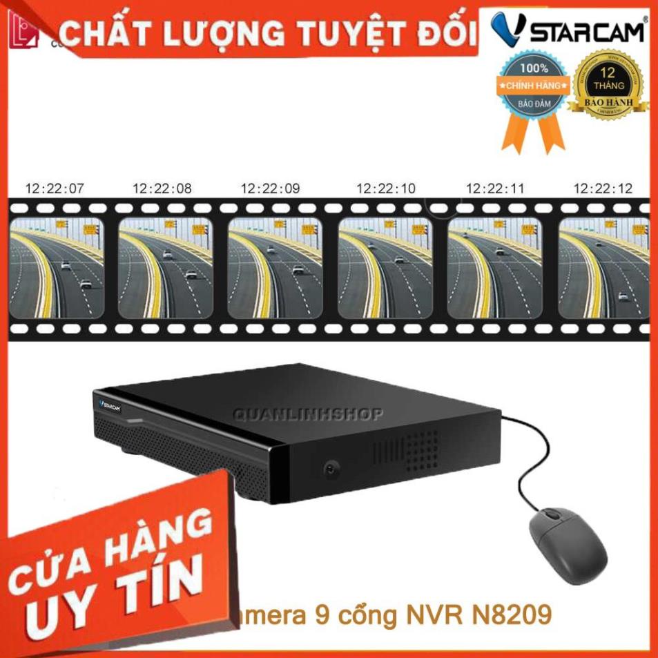 (giá khai trương) Đầu ghi hình camera IP 9 kênh Vstarcam N8209