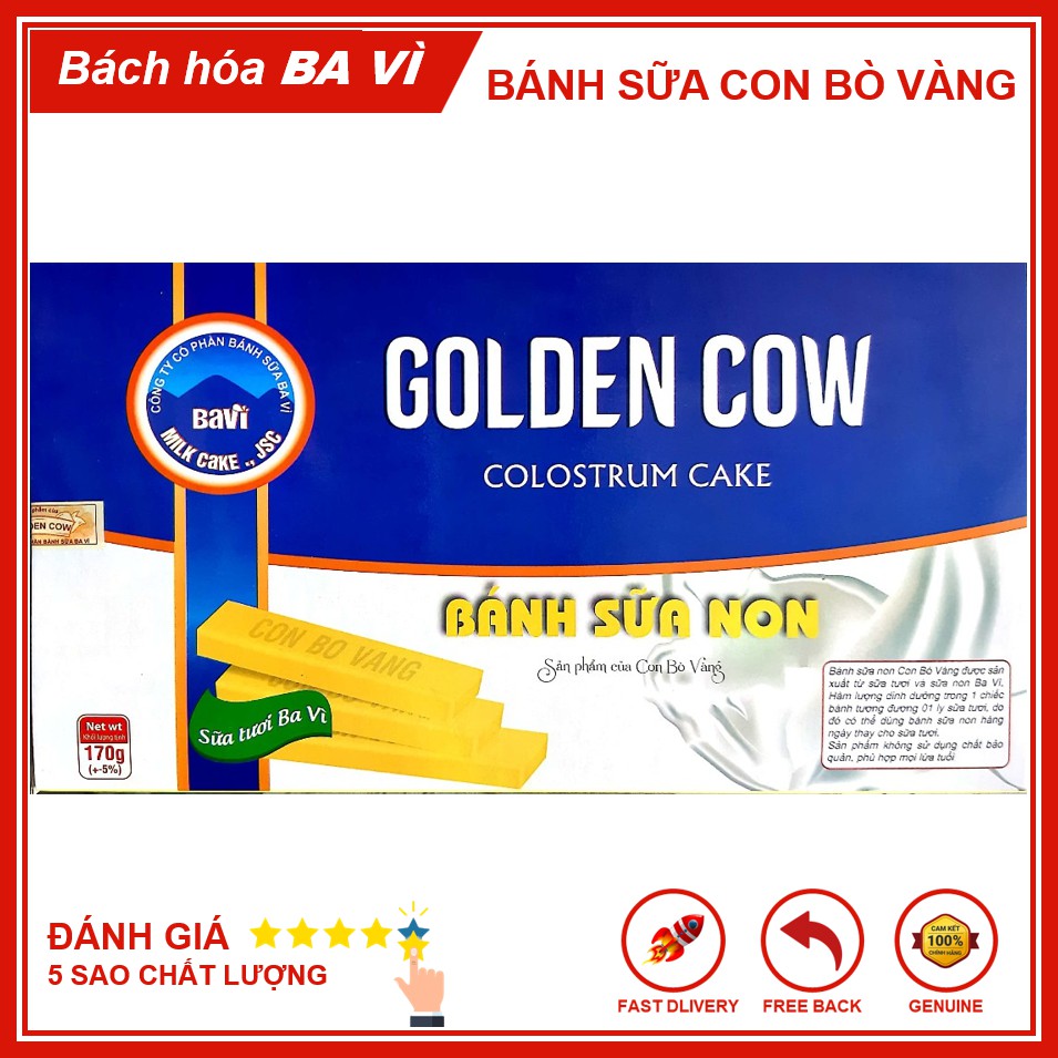 Bánh Sữa Non Con Bò Vàng Ba Vì 170g